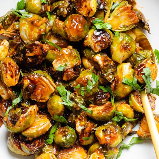 Honey Sriracha Brussels Sprouts