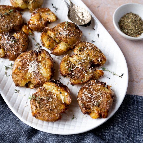 Air Fryer Smashed Potatoes