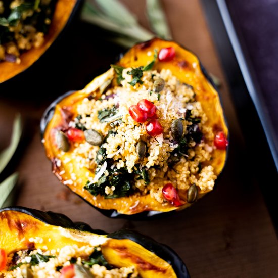 Stuffed Air Fryer Acorn Squash