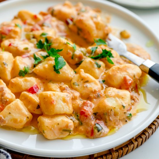 Creamy Gnocchi with Prosciutto