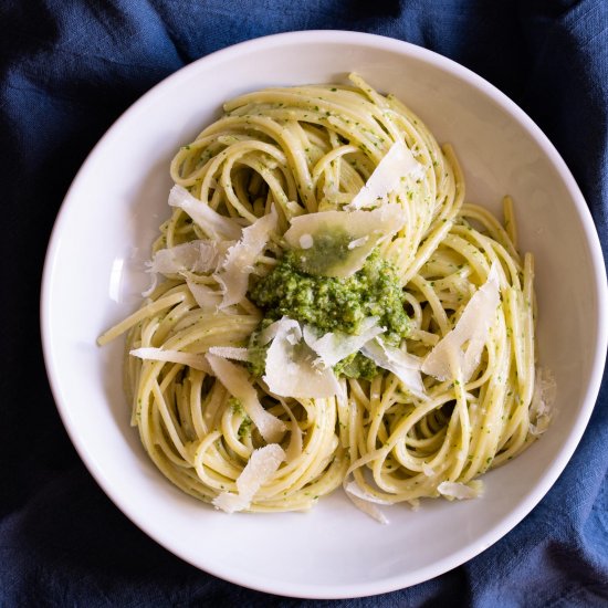 Watercress Pesto with Linguine