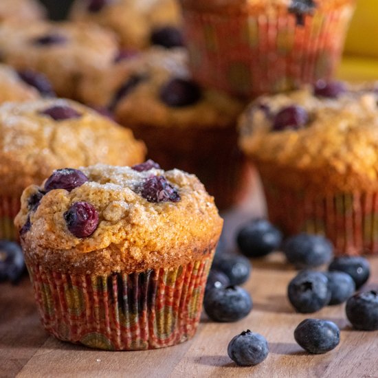 Banana Blueberry Muffins