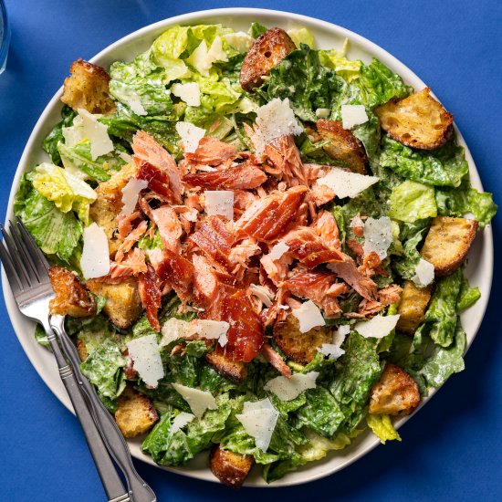 Smoked Salmon Caesar Salad