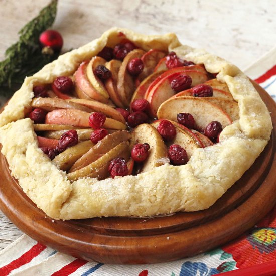 Apple Cranberry Galette