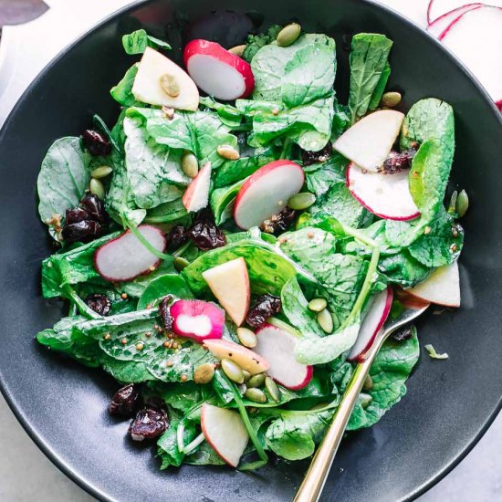 Radish Greens Salad