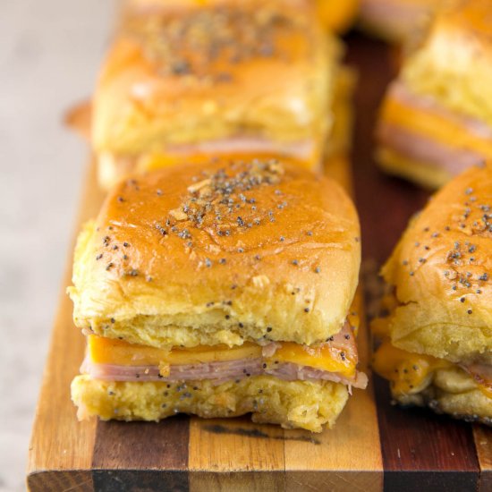 Baked Ham and Cheese Sliders