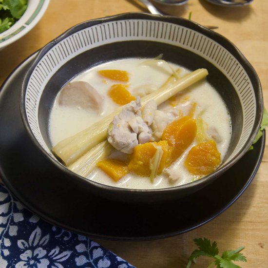 Tom Kha Kai With Pumpkin