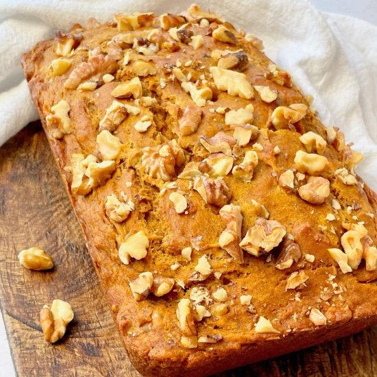 Vegan Pumpkin Banana Bread