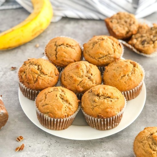 Banana Biscoff Muffins