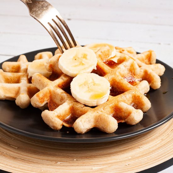 Vegan Banana Waffles (GF)