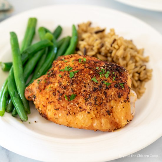 Oven Baked Chicken Thighs