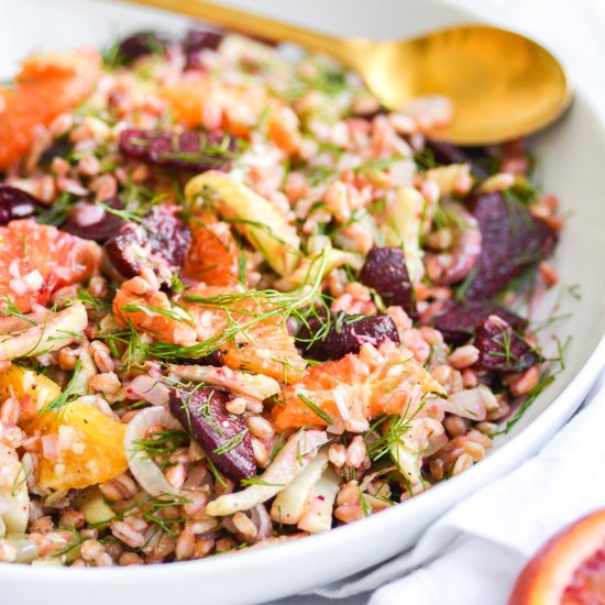 Winter Farro Salad