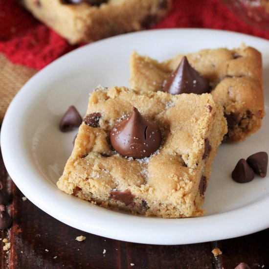 Peanut Butter Blossom Bars