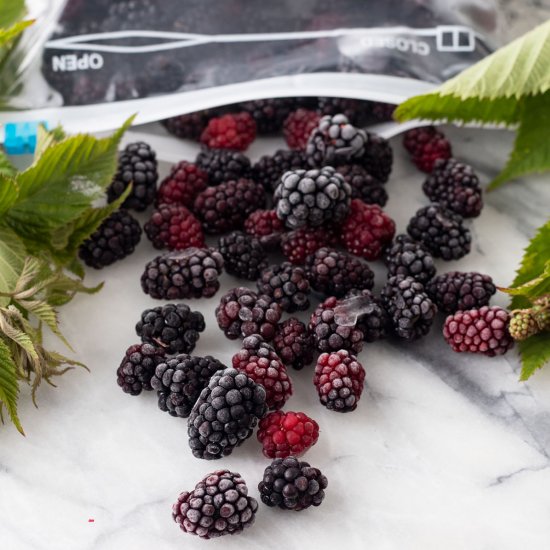 Freezing Blackberries