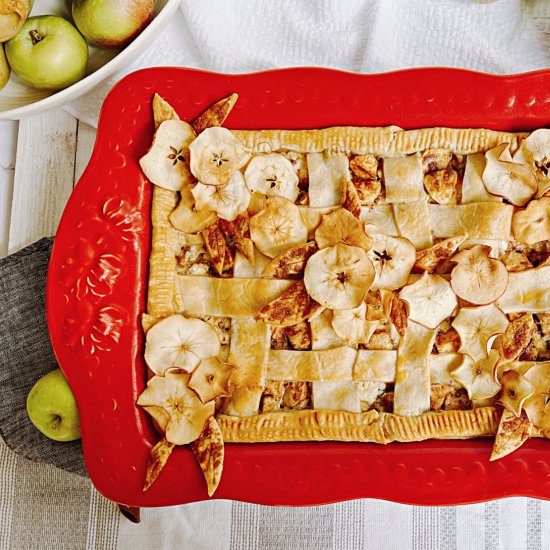 Apple Cream Slab Pie