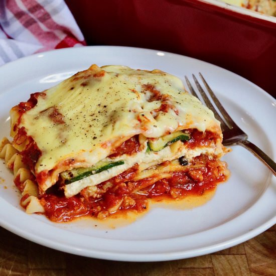 Vegan Spinach Zucchini Lasagna