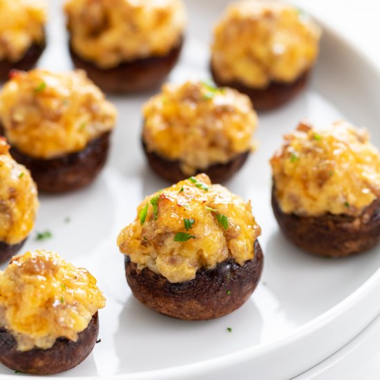 Sausage Stuffed Mushrooms