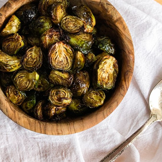 Maple Balsamic Brussels Sprouts