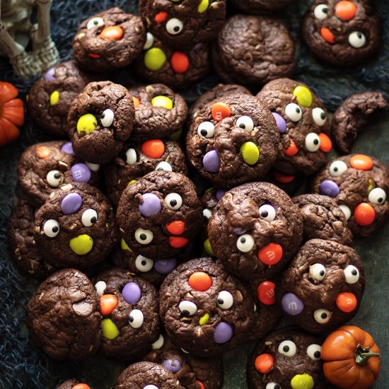 Triple Chocolate Monster Cookies