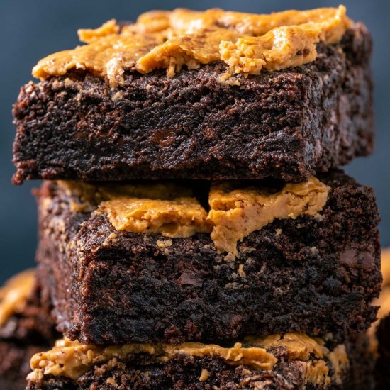 Vegan Peanut Butter Brownies