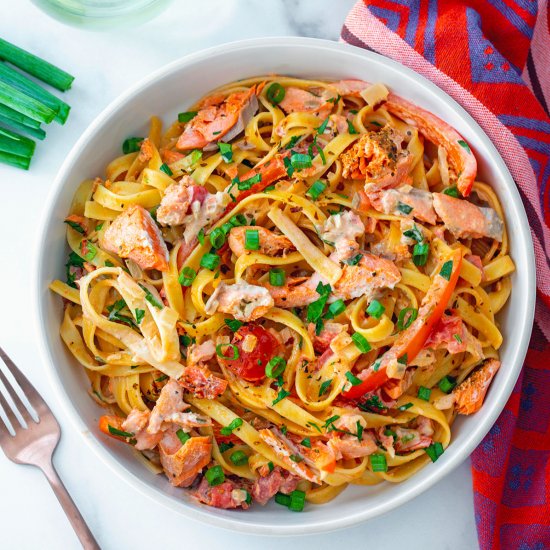 Cajun Salmon Pasta