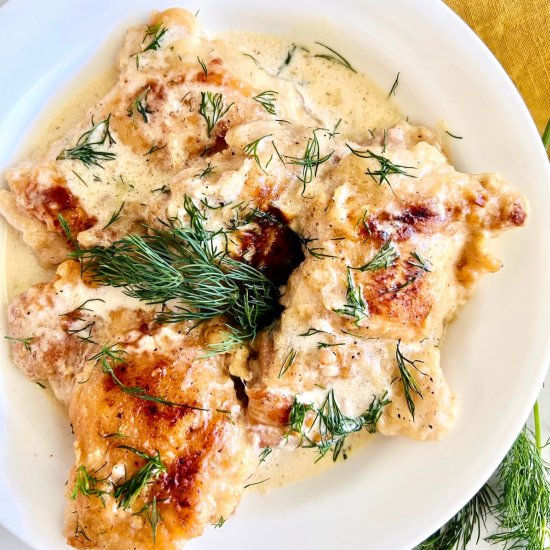 Creamy Lemon Dill Butter Chicken