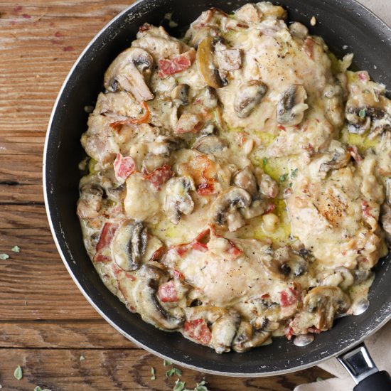 Creamy Bacon Mushroom Chicken