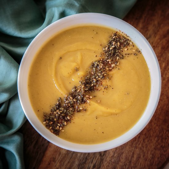 Brown Butter Pumpkin Soup w Za’atar