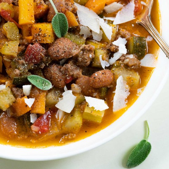 Beef Minestrone Soup