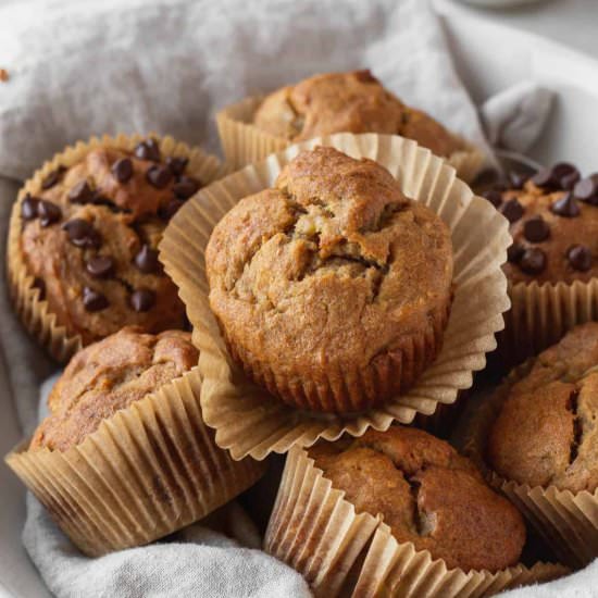 Dairy Free Banana Muffins