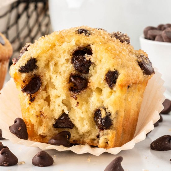 Bakery Style Chocolate Chip Muffins