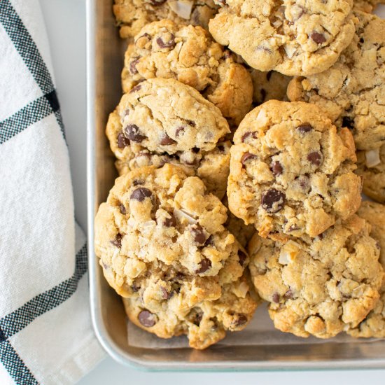 Coconut Chocolate Chip Cookies