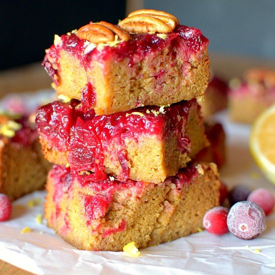 Paleo Cranberry Lemon Cake