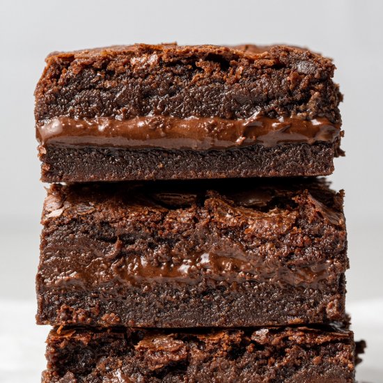 Nutella Stuffed Brownies