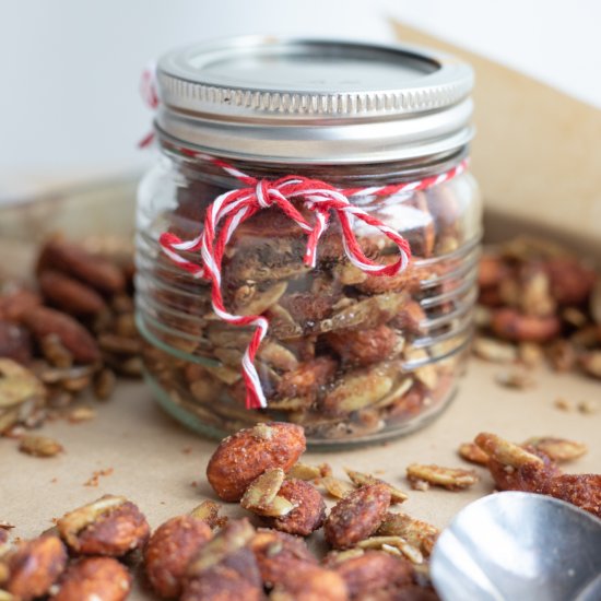 Candied Almonds and Pumpkin Seeds