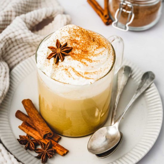 Healthy pumpkin spice latte