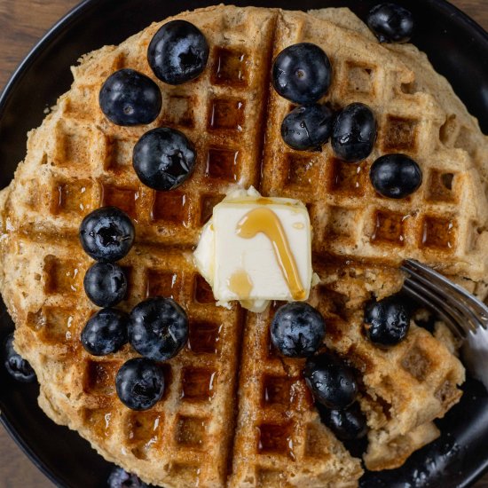 Easy Oat Flour Waffles