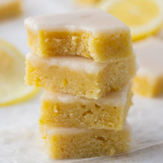 Easy lemon blondies – lemon brownie