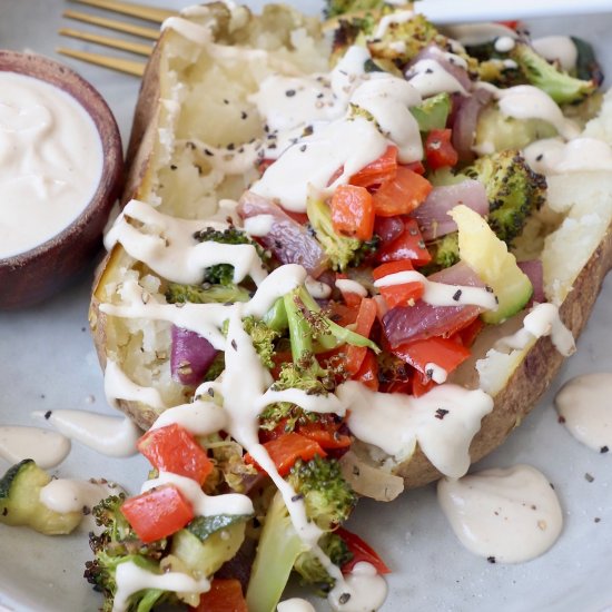 Vegan Stuffed Baked Potatoes