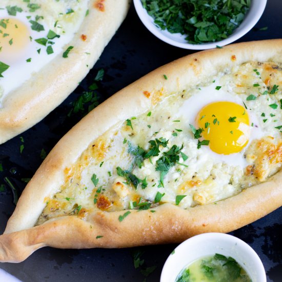 Khachapuri (Georgian Cheese Bread)