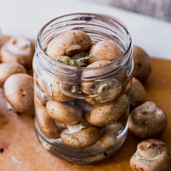 Quick Pickled Mushrooms