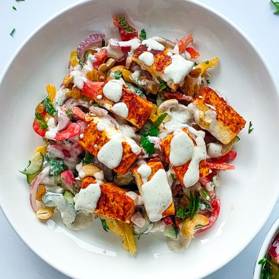 Super Easy Paneer Tikka Salad