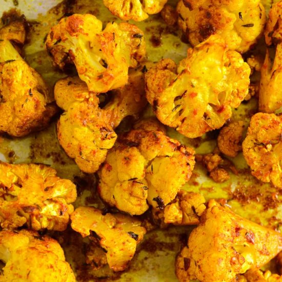 Roasted Turmeric Cauliflower