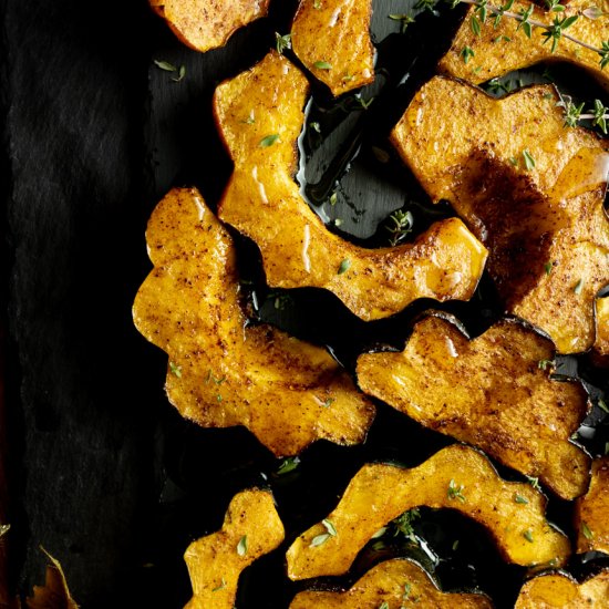 Maple Air Fryer Acorn Squash