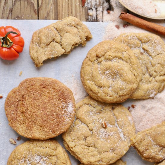 Chewy Pumpkin Pecan Snickerdoodles