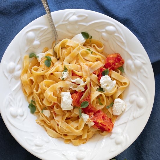 Burrata Cheese w/Roasted Tomatoes