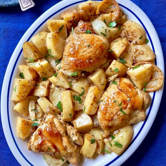 Honey-Mustard Roasted Chicken