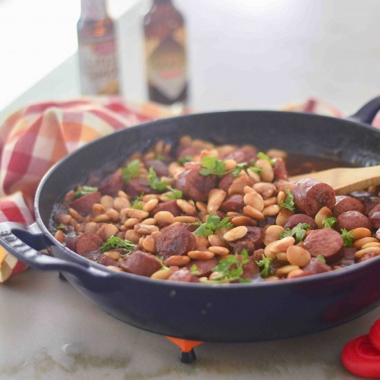 BBQ Sausage and Beans