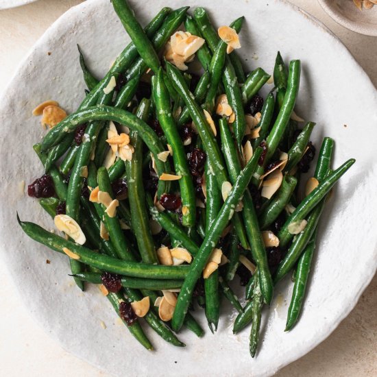 Green Beans, Cranberries & Almonds