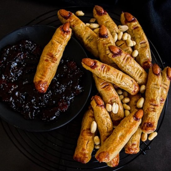 Peanut Butter Jelly Finger Cookies